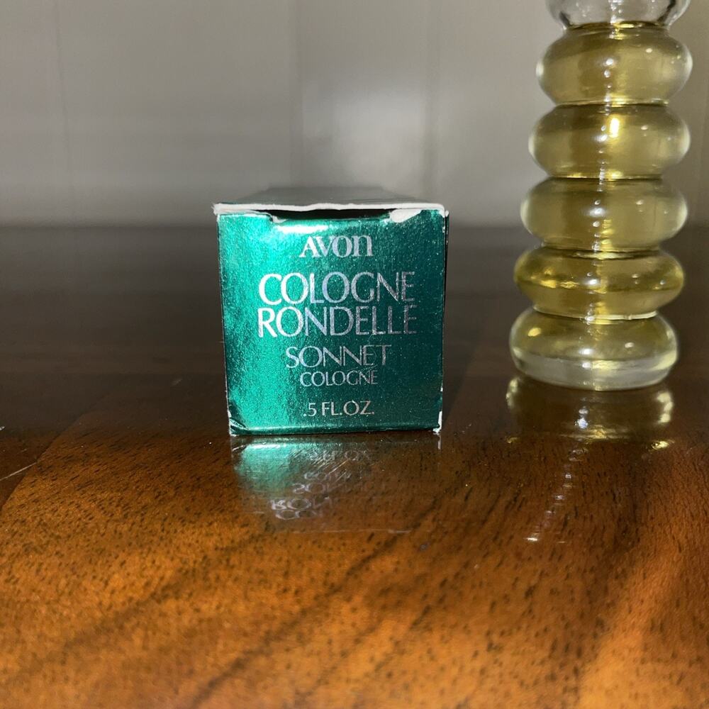 Vintage Avon Cologne Rondelle Sonnet Cologne .5 Fl. Oz. Bottle New - Picture 2 of 5